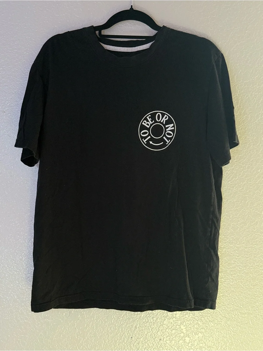 Tee Library To Be Or Not Black Graphic T Shirt L Korea Shakespeare Streetwear